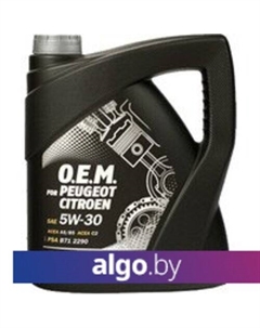 Моторное масло O.E.M. for peugeot citroen 5W-30 4л Mannol
