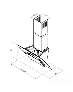 Кухонная вытяжка Mira G 500 (черный) Lex