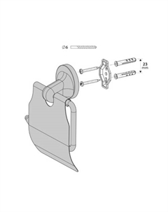 Держатель для туалетной бумаги 00221 Bisk
