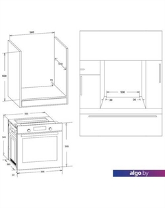 Электрический духовой шкаф OKB 370 CMX Korting