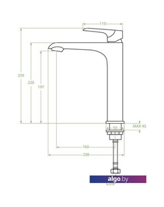 Смеситель Alea BLE 62ND Laveo