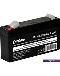 Аккумулятор для ИБП DTM 6012 (6В, 1.2 А·ч) Exegate