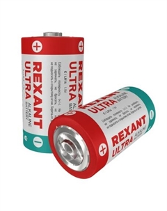 Батарейки С/LR14 2шт 30-1014 Rexant