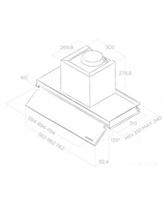 Кухонная вытяжка Boxin No Drip IX/A/90 Elica