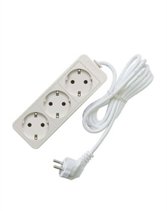 Сетевой фильтр 3 розетки, белый, 5 м [481S-0305] Союз