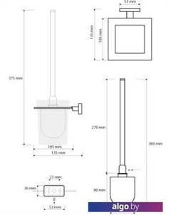 Ершик для унитаза Niki 153113012 Bemeta
