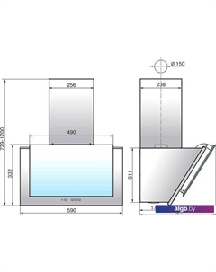 Кухонная вытяжка Рубин 60П-650-К3Д (черный) Elikor