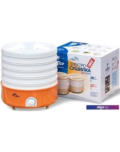 Сушилка для овощей и фруктов СШ-002-12 (5 поддонов, белый) Ротор