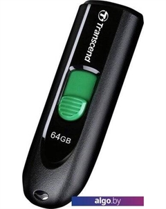 USB Flash JetFlash 790C 64GB (черный/зеленый) Transcend