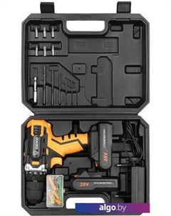 Дрель-шуруповерт DKCD20FU-Li SET 63 063-4093 (с 2-мя АКБ, кейс, набор оснастки) Deko