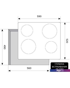 Варочная панель EVH 640-1 BL Lex