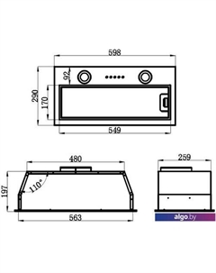 Кухонная вытяжка Thames 601M (белый) Maunfeld