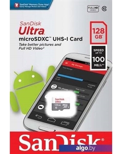 Карта памяти microSDXC SDSQUNR-128G-GN6MN 128GB Sandisk