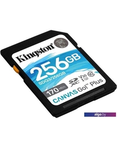 Карта памяти Canvas Go! Plus SDXC 256GB Kingston