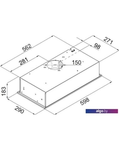 Кухонная вытяжка Crosby Hardy 60 (белый) Maunfeld