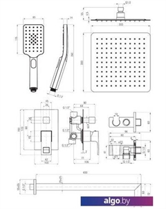 Душевая система Anemon NAC N9MP Deante