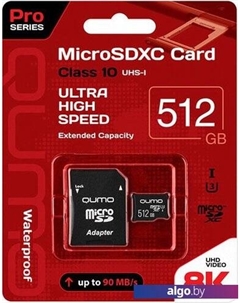 Карта памяти microSDXC QM512GMICSDXC10U3 512GB Qumo