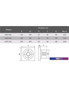 Вытяжной вентилятор Slim EAFS-100 Electrolux