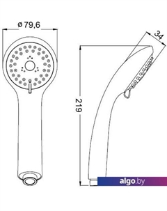 Душевая лейка A11031 Iddis