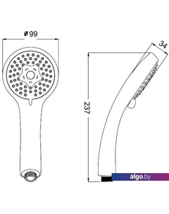 Душевая лейка A11631 Iddis