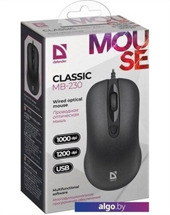Мышь Classic MB-230 (4 кнопки) Defender