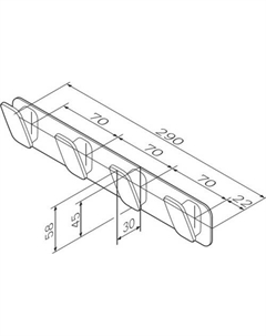 Крючок для ванны Inspire A50A35900 Am.pm