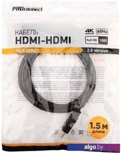 Кабель 17-6103-6 HDMI - HDMI (1.5 м, черный) Proconnect