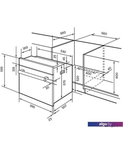Электрический духовой шкаф EDM 071 WH Lex