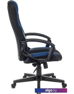 Кресло Бюрократ 9 (черный/синий) Zombie