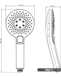 Душевая лейка LM0819CW Lemark