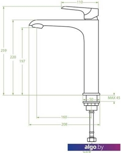 Смеситель Alea BLE 02ND Laveo