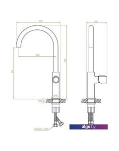 Смеситель Pretto BAO 068D Laveo