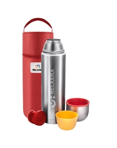 Термос 102 в термочехле 500мл (нержавеющая сталь) Relaxika