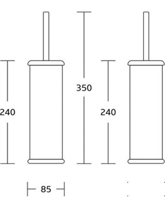 Ершик для унитаза Delta GA9990A-C Gross aqua