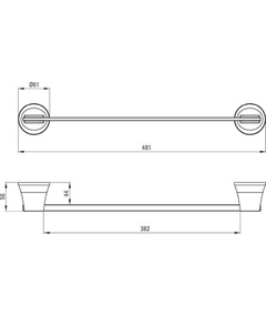 Держатель для полотенца ANH 005K (хром) Deante