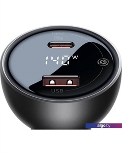 Автомобильное зарядное Digital Display PD3.1 Dual Fast Charger U+С 140W Set Baseus