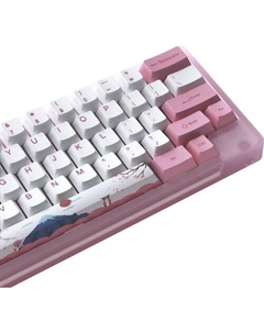 Клавиатура ACR 59 Acrylic Tokyo ( CS Jelly Pink, нет кириллицы) Akko