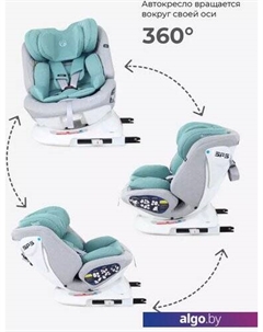 Детское автокресло Nitro Isofix UB619 (серый/мятный) Rant