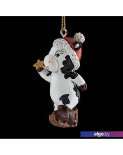 Елочная игрушка Decor Праздничная коровка 51242 Erich krause