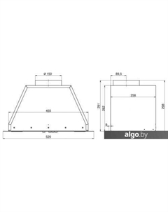 Кухонная вытяжка 52П-400-П3Д (белый) Elikor