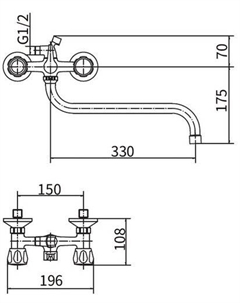 Смеситель PL2218-8 Plstart