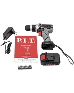 Дрель-шуруповерт P.I.T PSR18-D3 Promo (с 1-им АКБ, набор оснастки) P.i.t