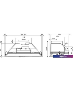 Кухонная вытяжка Breeze 70Н-450-П3Д (нержавеющая сталь) Elikor