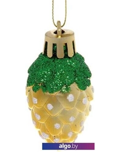 Елочная игрушка Шишечки 4 см 4 шт (микс) 201-0391 Серпантин