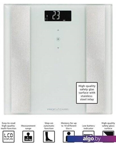 Напольные весы PC-PW 3007 FA (белый) Proficare