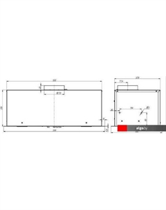 Кухонная вытяжка Cube 60П-1000 237810 Elikor