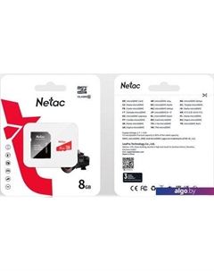 Карта памяти microSDHC P500 ECO 8GB Netac