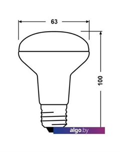 Светодиодная лампа LV R60 8 SW/840 230V E27 10X1 RU Osram