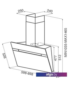 Кухонная вытяжка Viki BL 60 A PRF0111475B Jetair