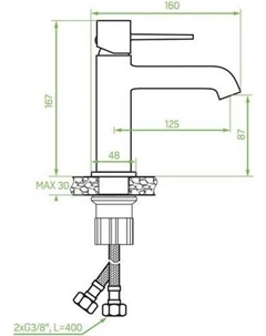 Смеситель Pola BAP G22D Laveo